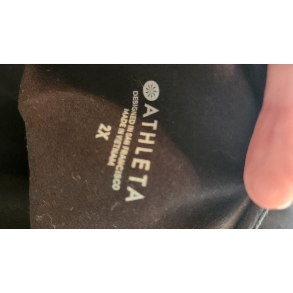 Athleta Colorblock Capri Leggings Women's Plus Size 2X Yoga Crop #487 - Picture 5 of 8